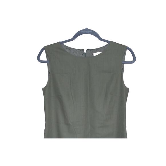 Izzac M. army Green Wool Dress size 8 - Picture 5 of 5